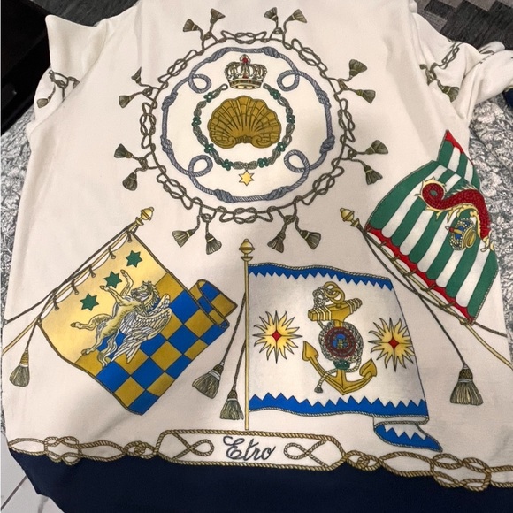Etro Cotton Twill Nautical Size L - Picture 8 of 9